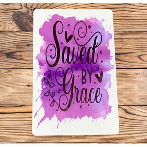 Saved by Grace Handmade Magnet for Fridge Locker Door Desk